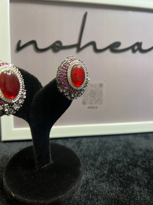 Adira Red Studs
