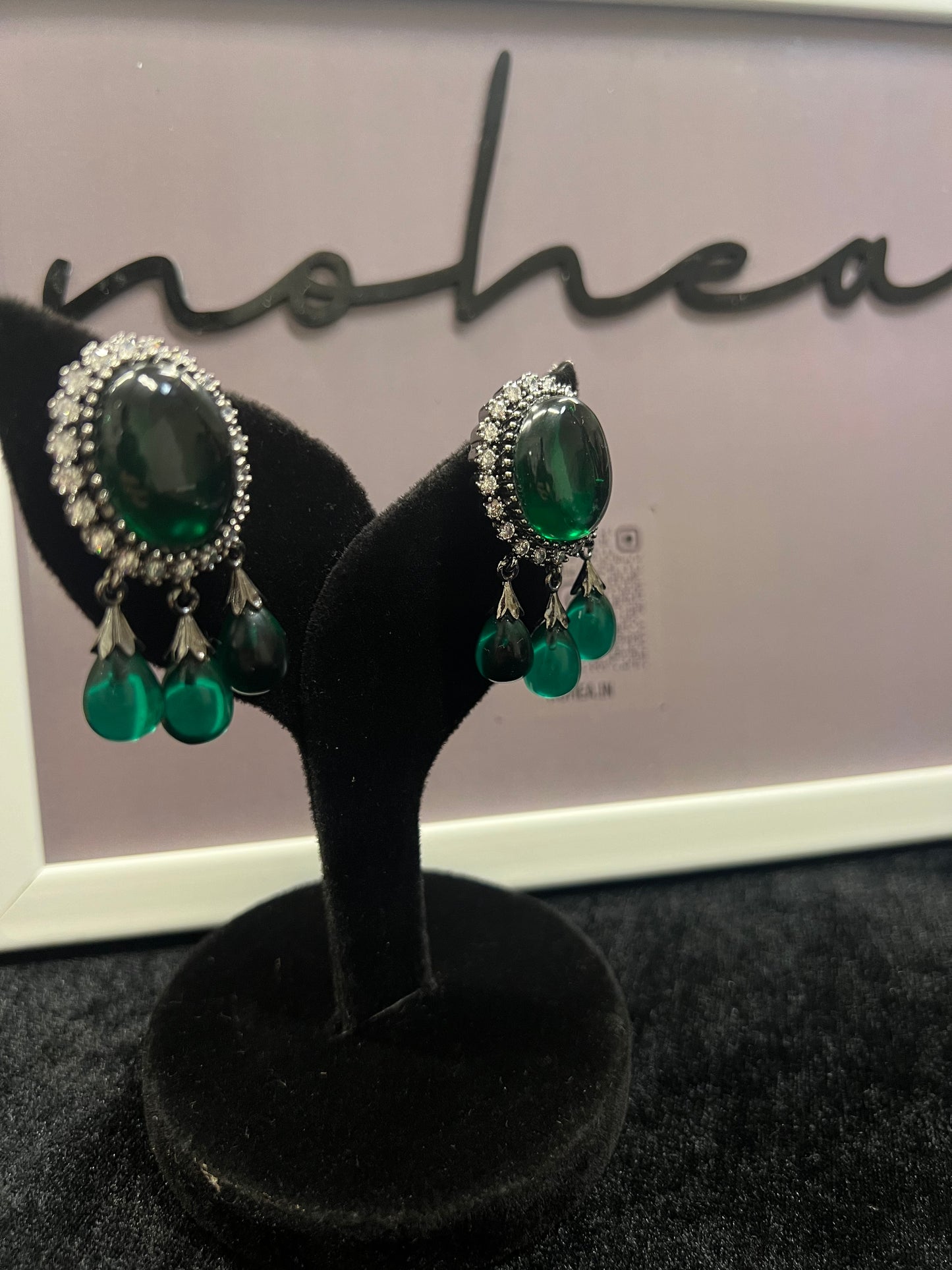 Niata Green Earrings