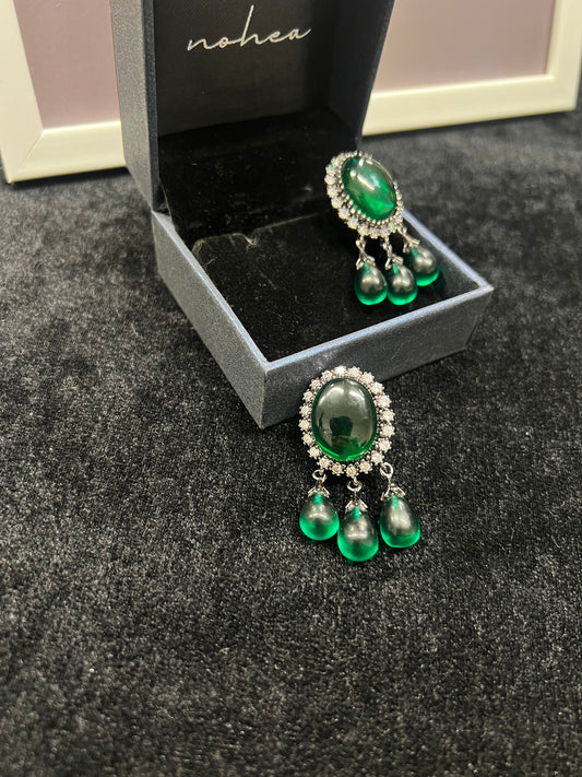 Niata Green Earrings