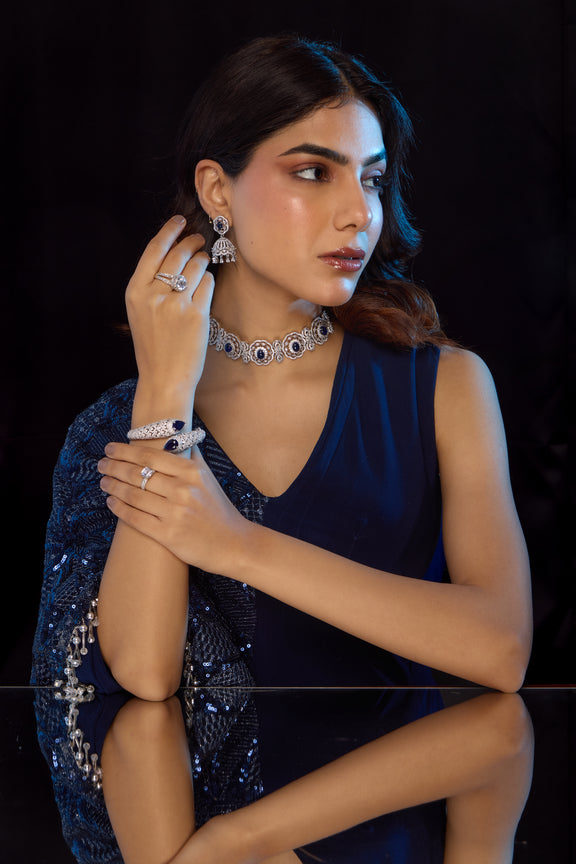 White Finish Zircon Bracelet