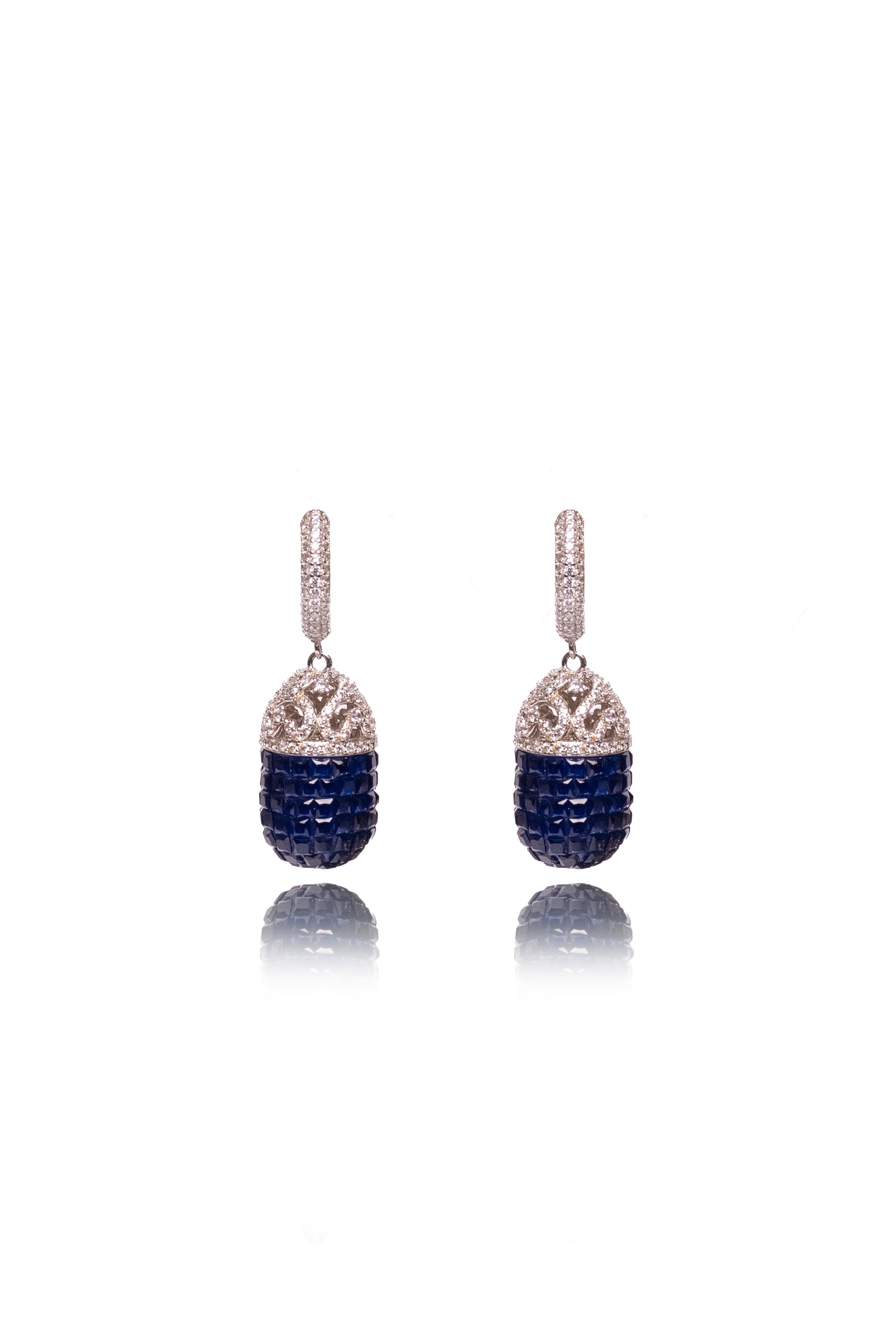 Sapphire Hoop Earrings