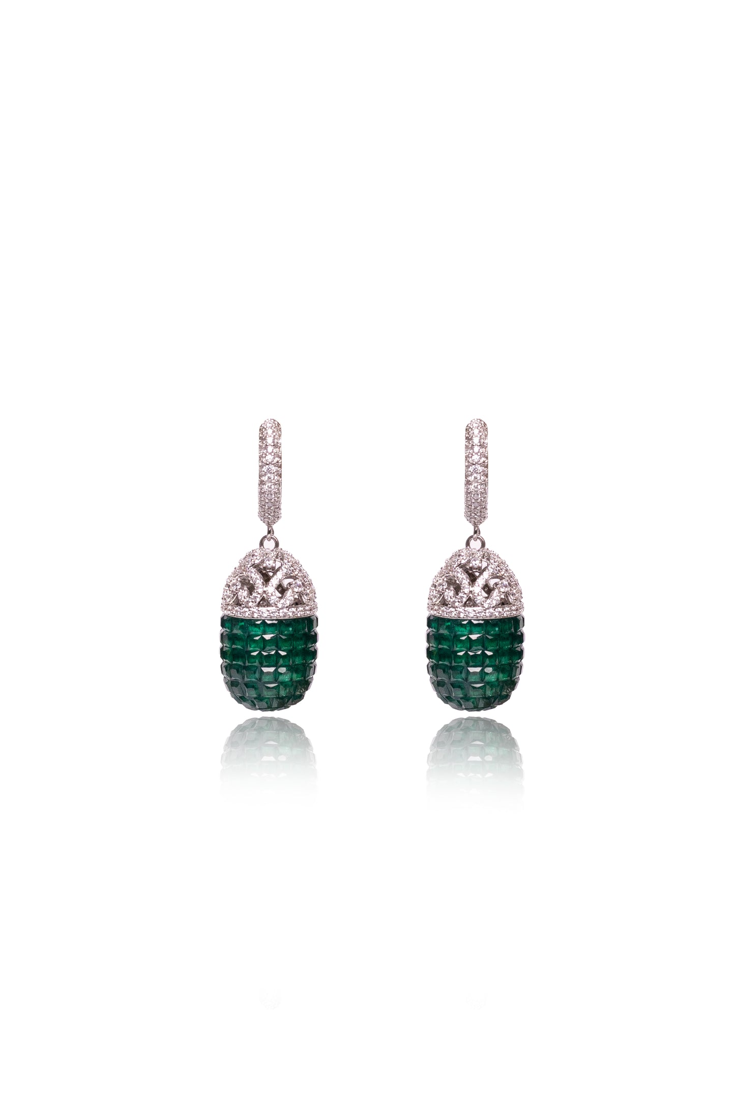 Emerald Nova Hoop Earrings