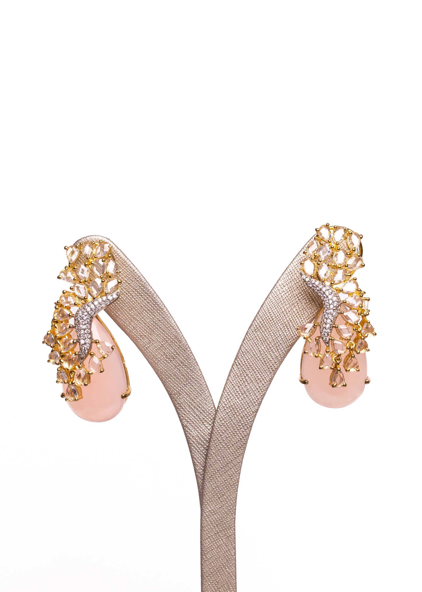 Crystal Gaze Rose Cut Earrings