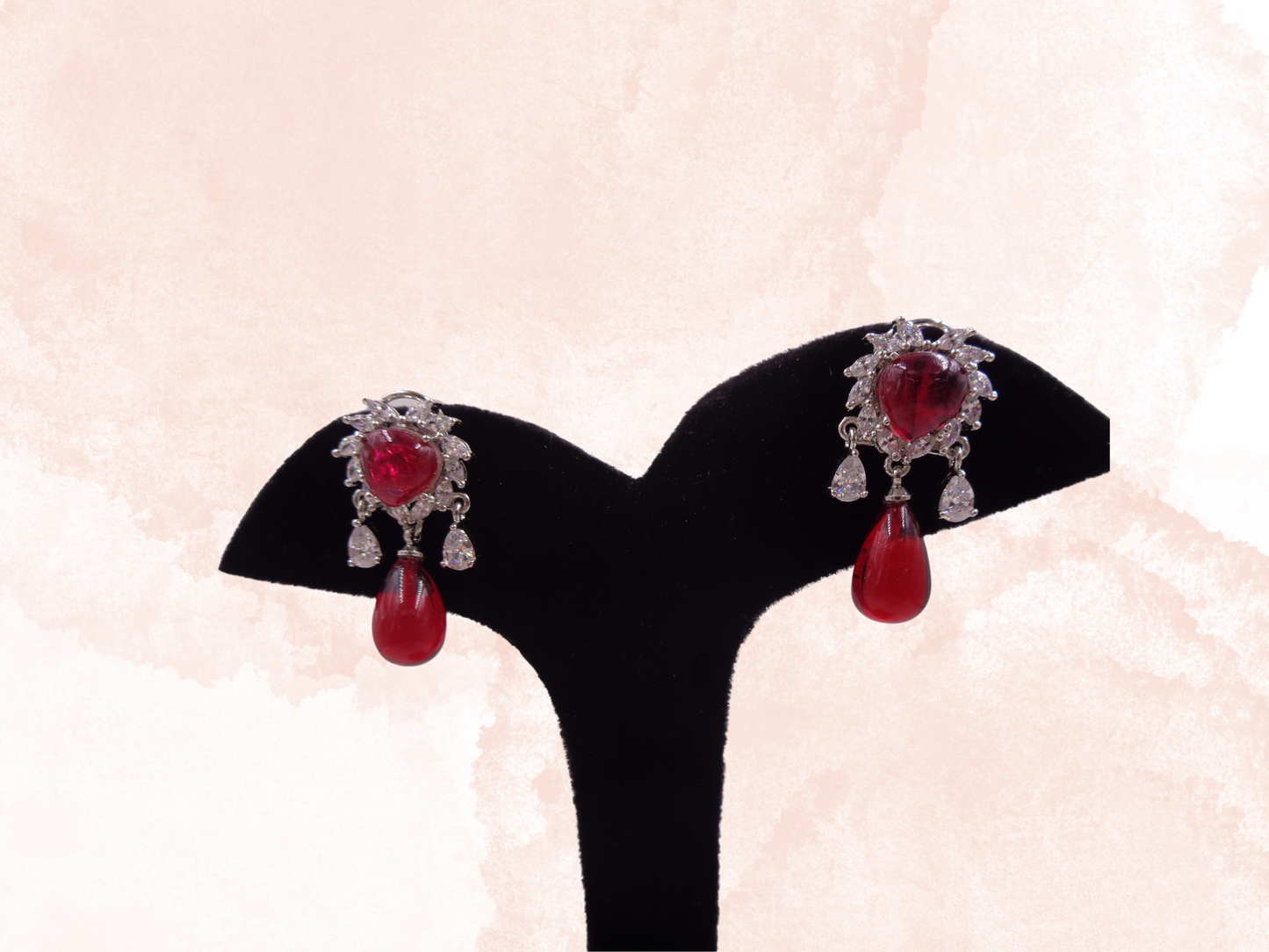 Rosy Drizzle Earrings