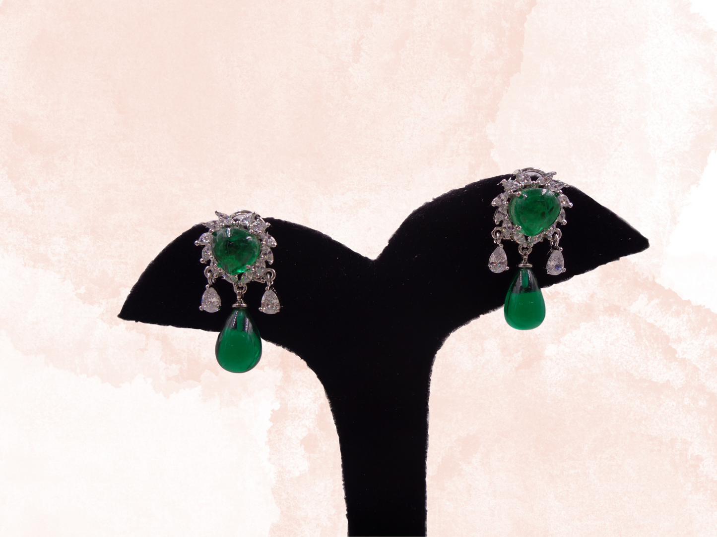 Emerald Dew Drop Earrings