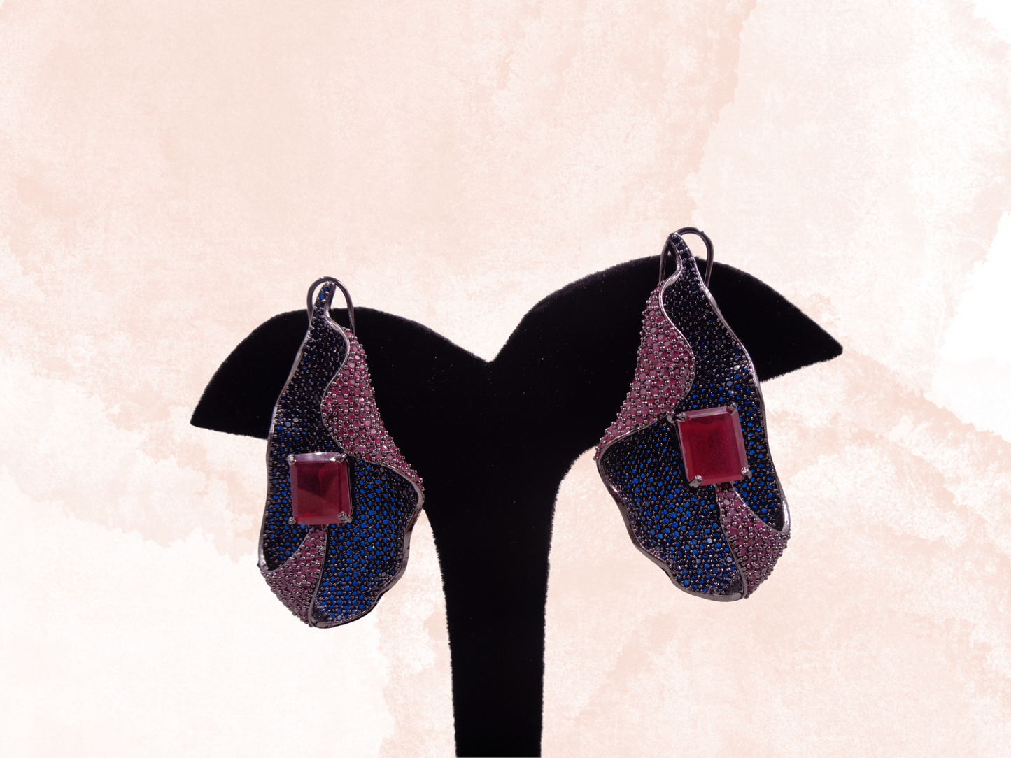 Ruby Cascade Earrings