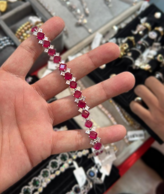 Ruby Cocktail Bracelet