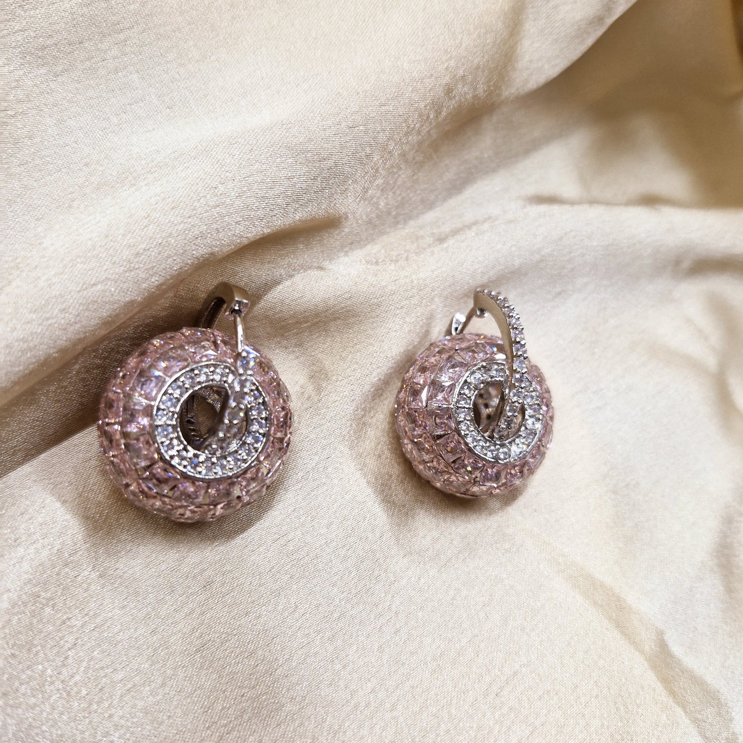 Petal Pink Orbit Earrings