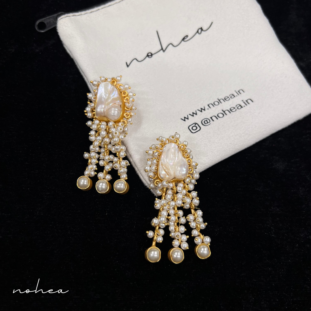 Athena Pearl Drop Earrings