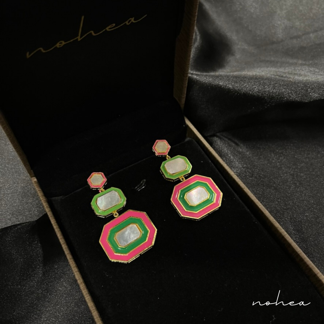 Candy Enamel Drop Earrings