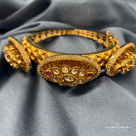 Polki Kundan Bangle Cuff
