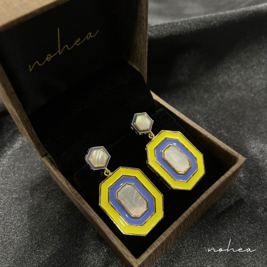 Sugar Plum Enamel Drop Earrings