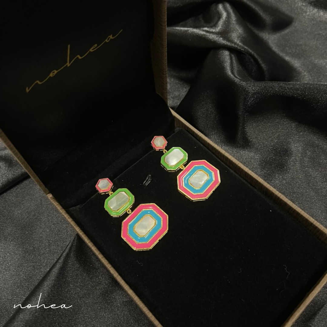 Candy Enamel Drop Earrings