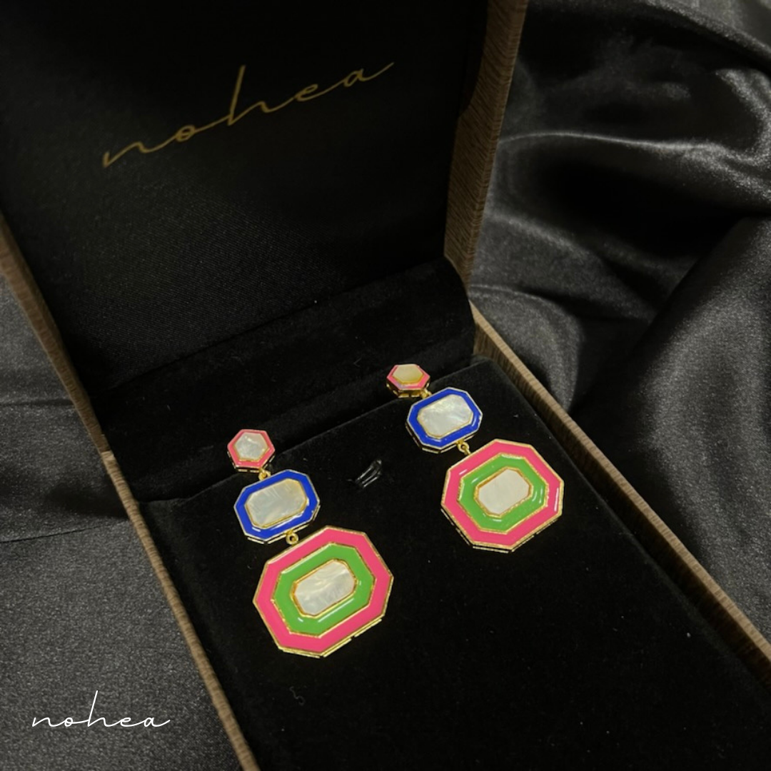 Candy Enamel Drop Earrings