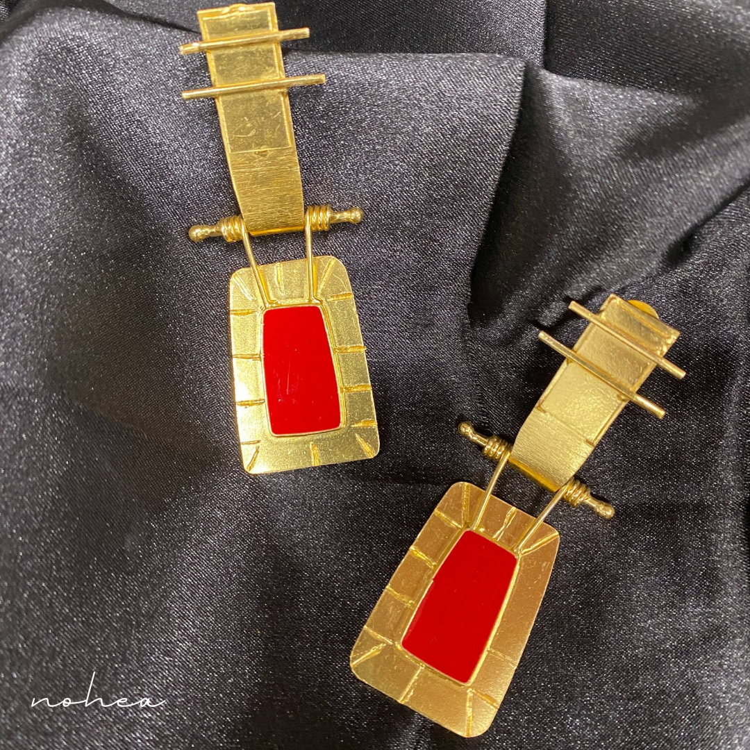 Pop Art Enamel Earrings