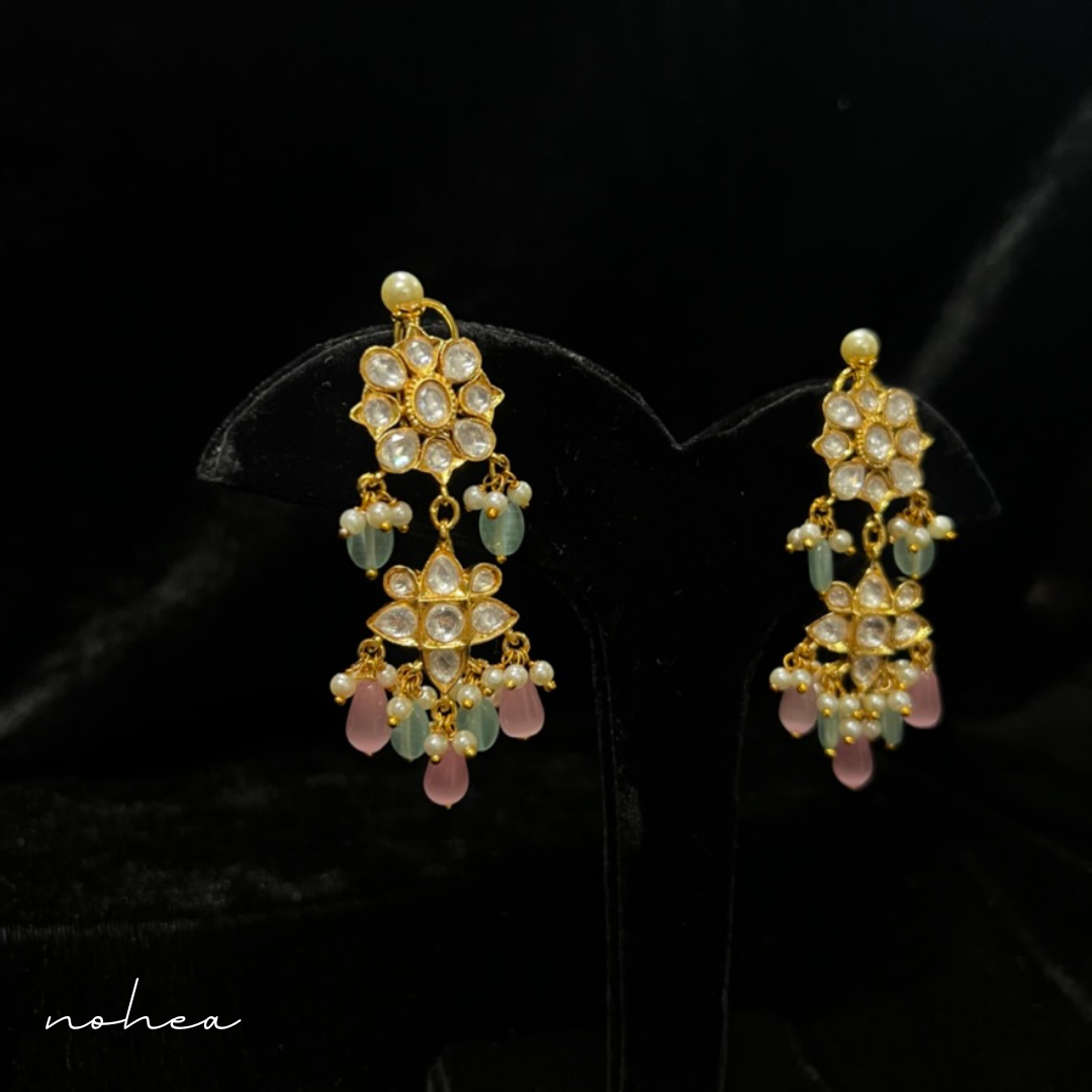 Helie Blossom Kundan Earrings