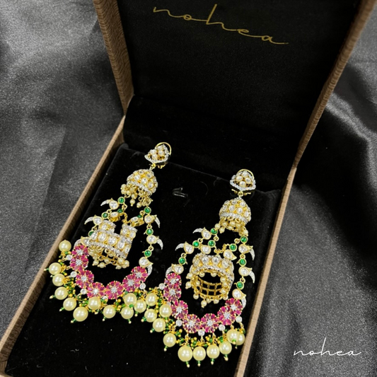 Venya Traditional Jhumki Earrings