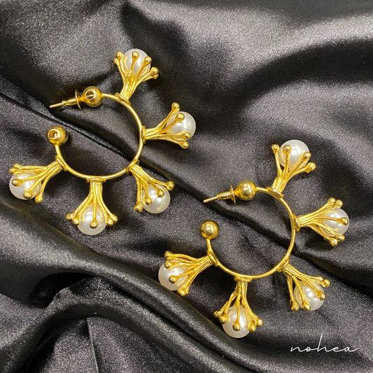 Nerice Pearl Hoops