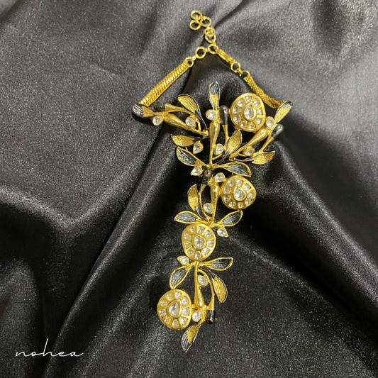 Chitrita Kundan Bracelet with Ring