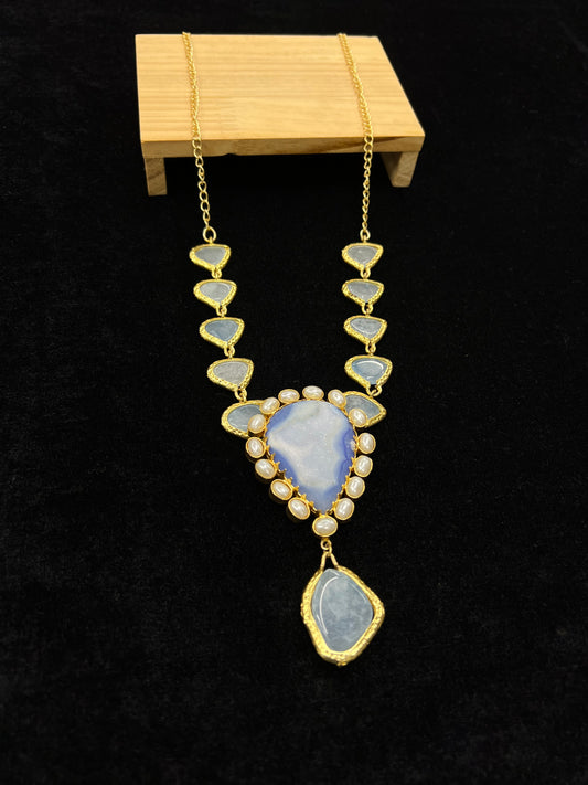 Summer Blues Pendant Necklace