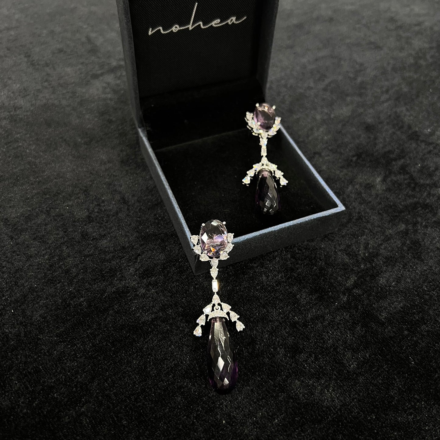 Jacey Purple Cocktail Earrings