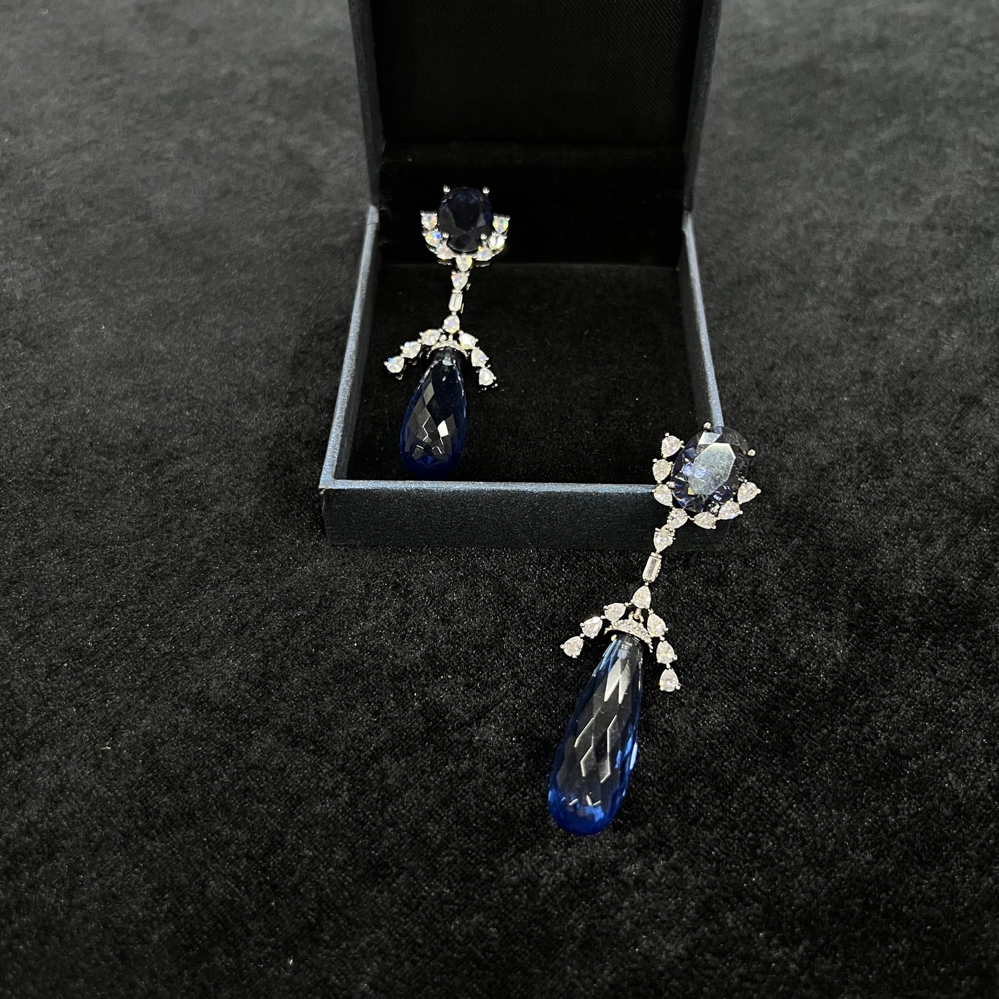 Jacey Blue Cocktail Earrings