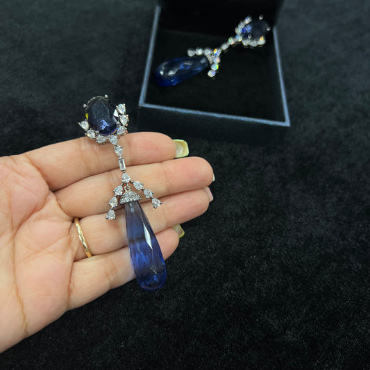 Jacey Blue Cocktail Earrings