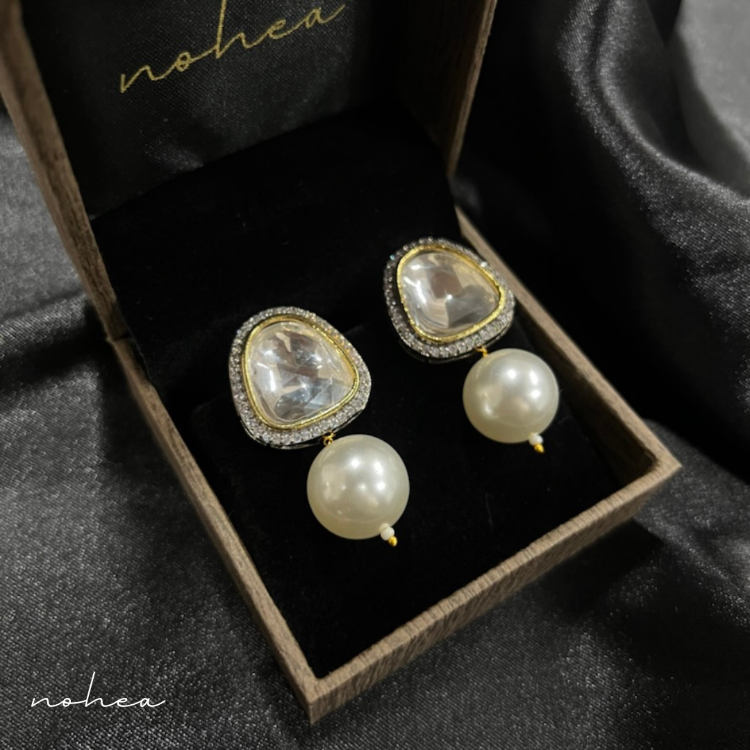 Lucent Kundan Earrings
