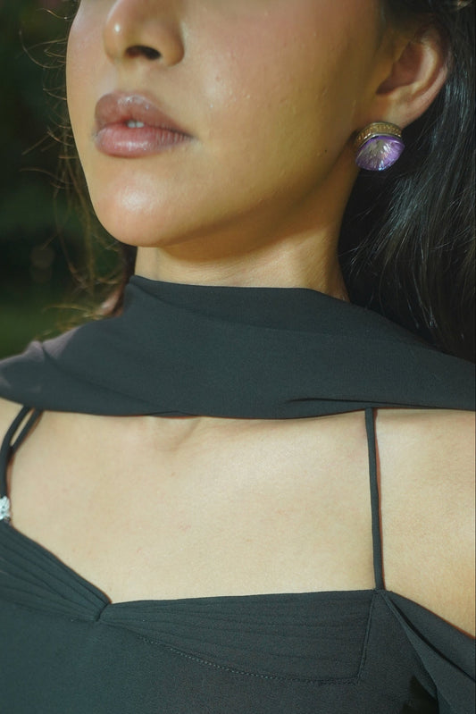 Velvet Bloom Swarovski Earrings