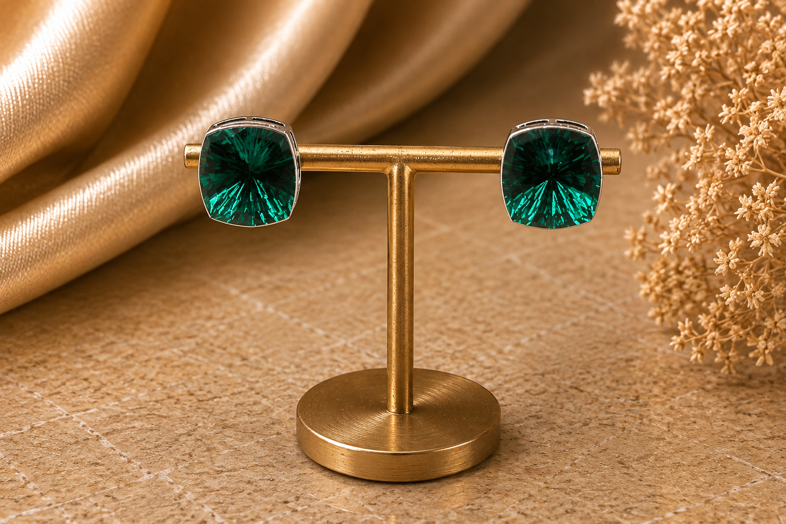 Émeraude Radiance Studs