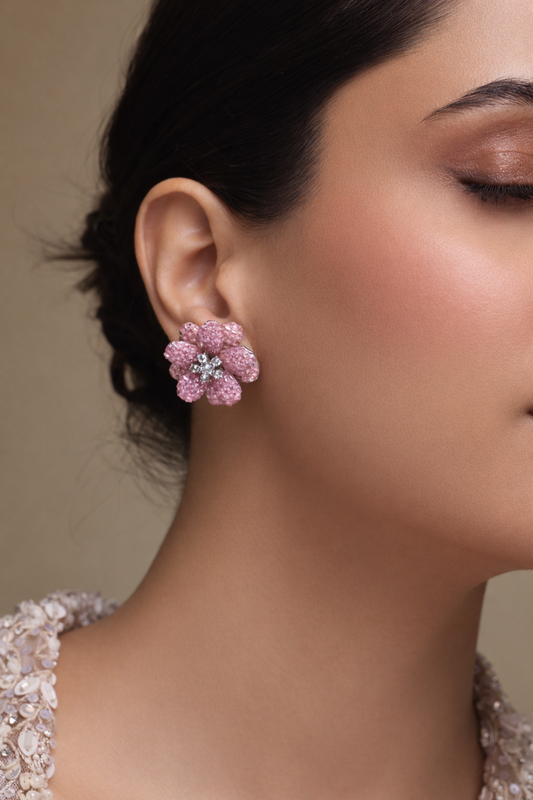 Rosé Bloom Studs