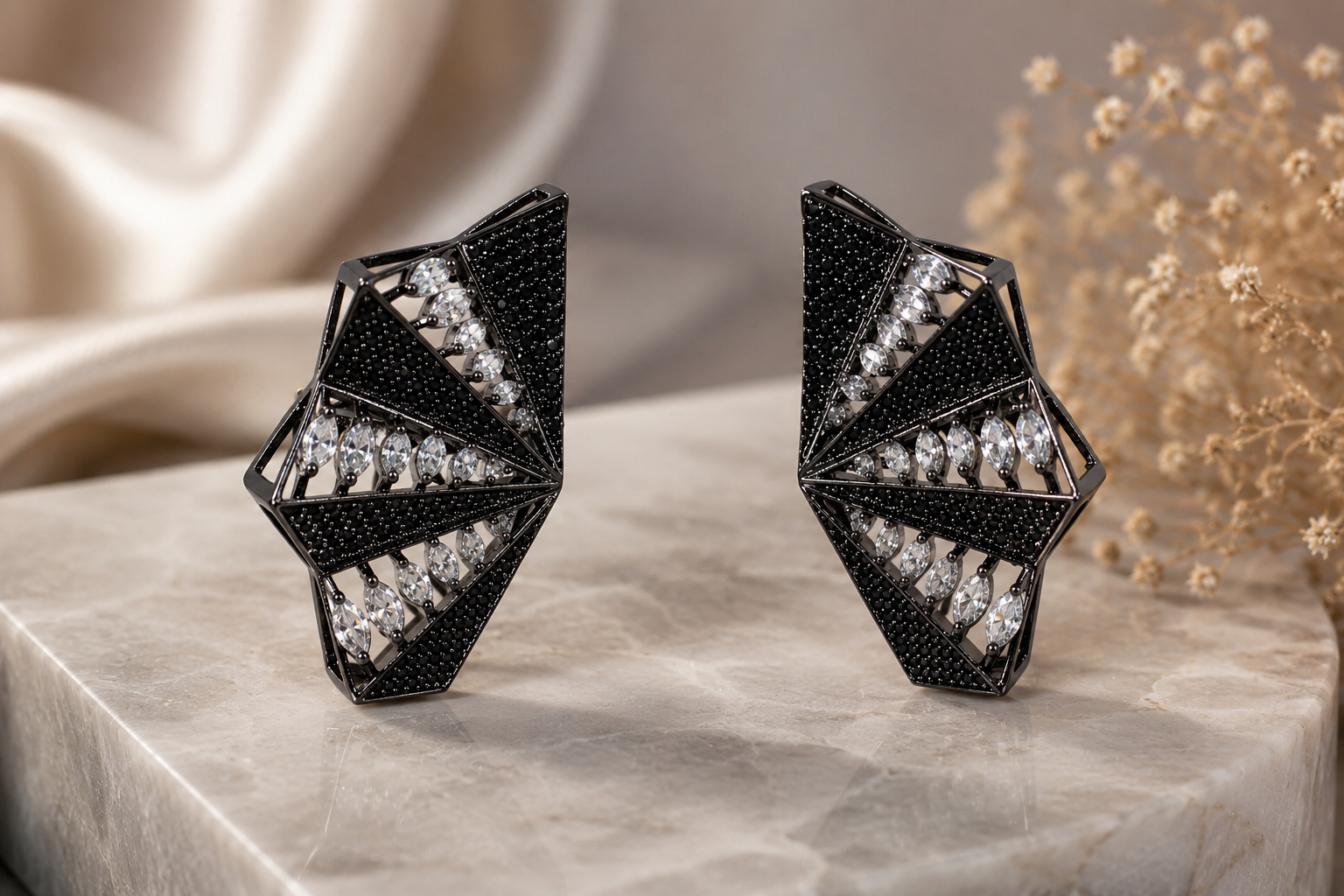 Noir Prism Earrings