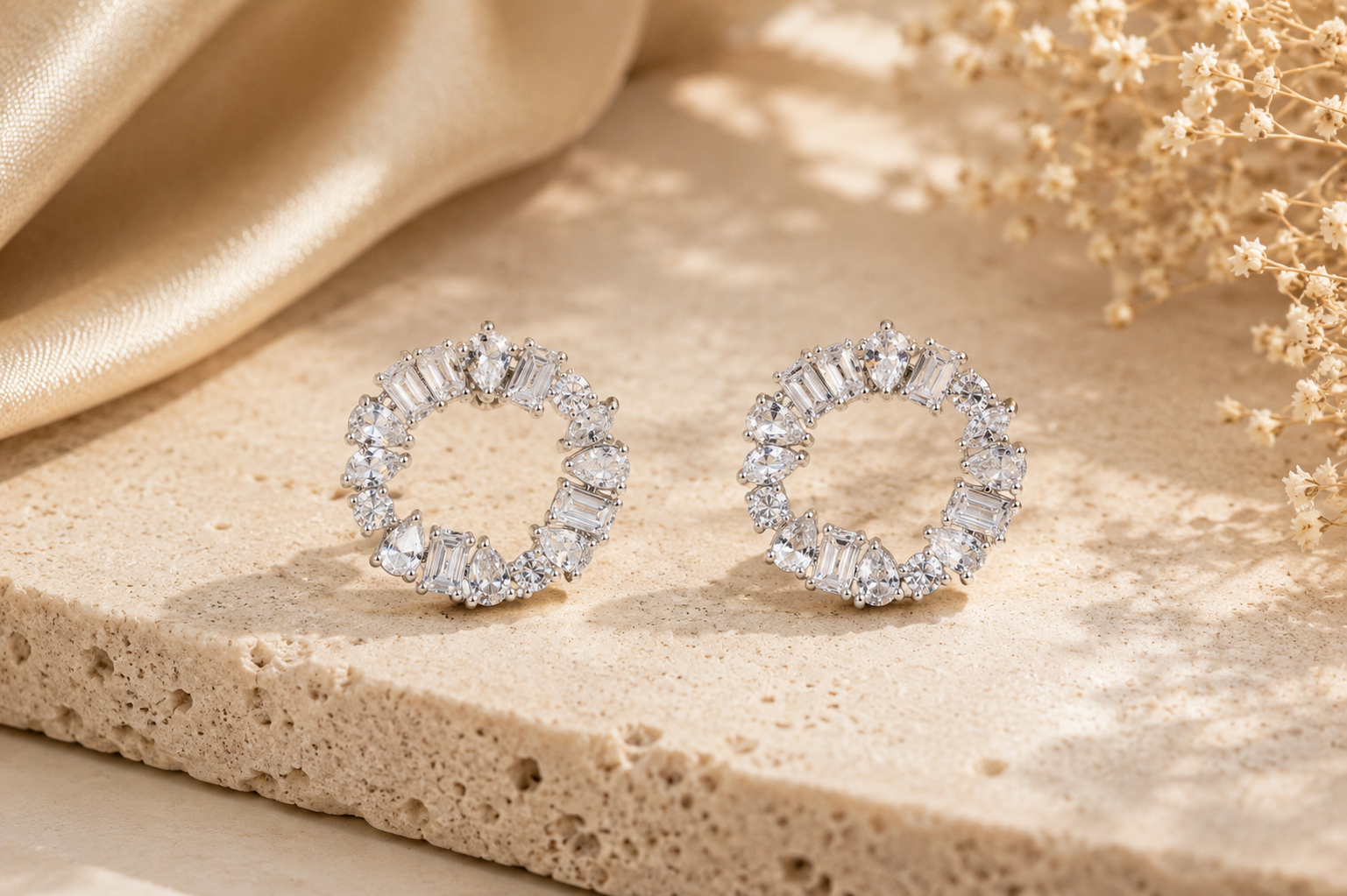 Kiara Crystal Hoops