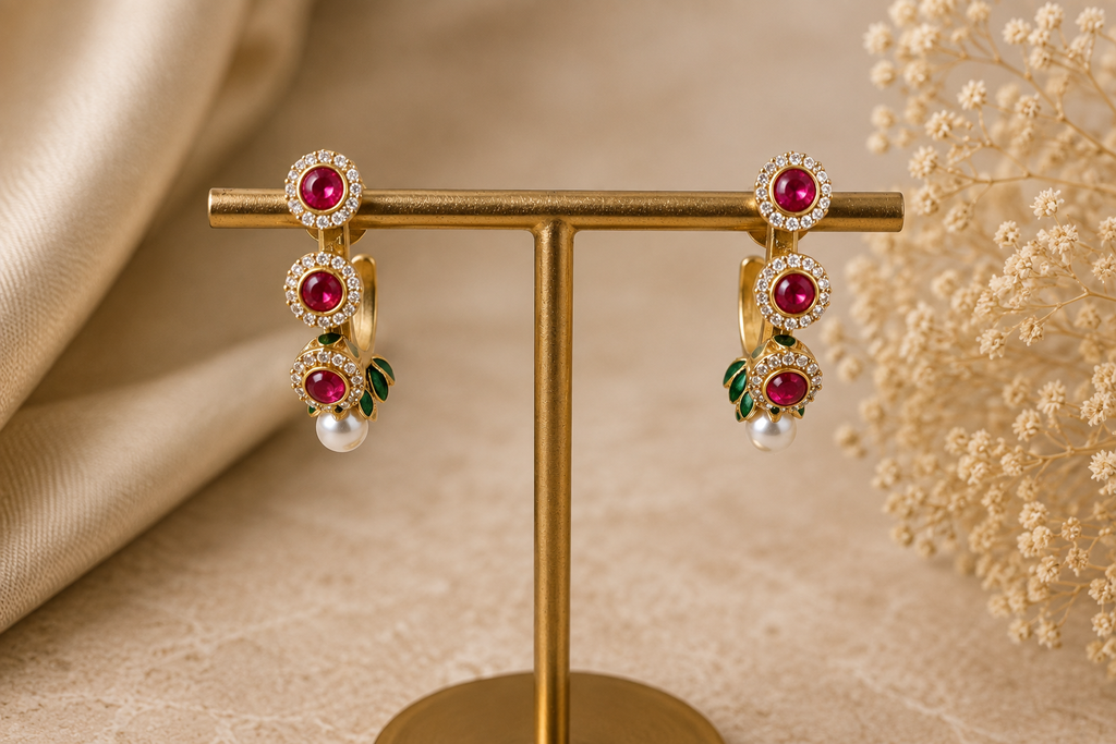 Vanya Pearl Hoops