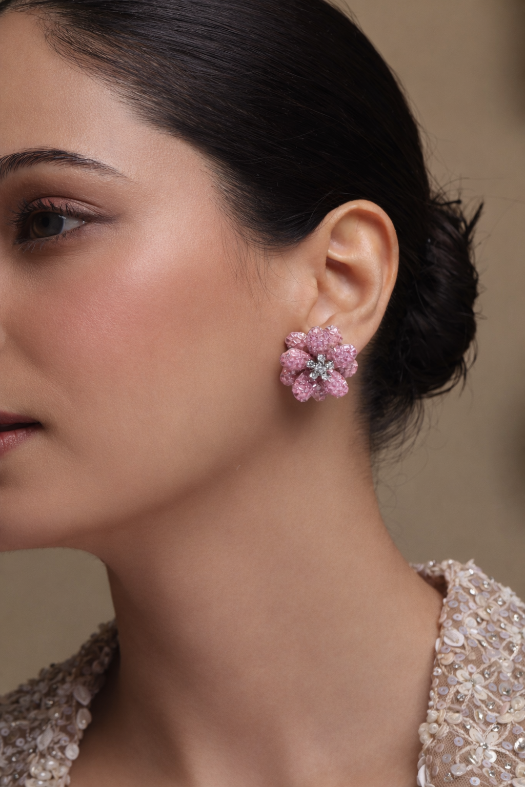 Rosé Bloom Studs