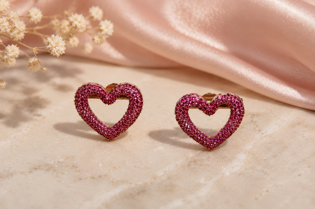 Éclat Heart Studs