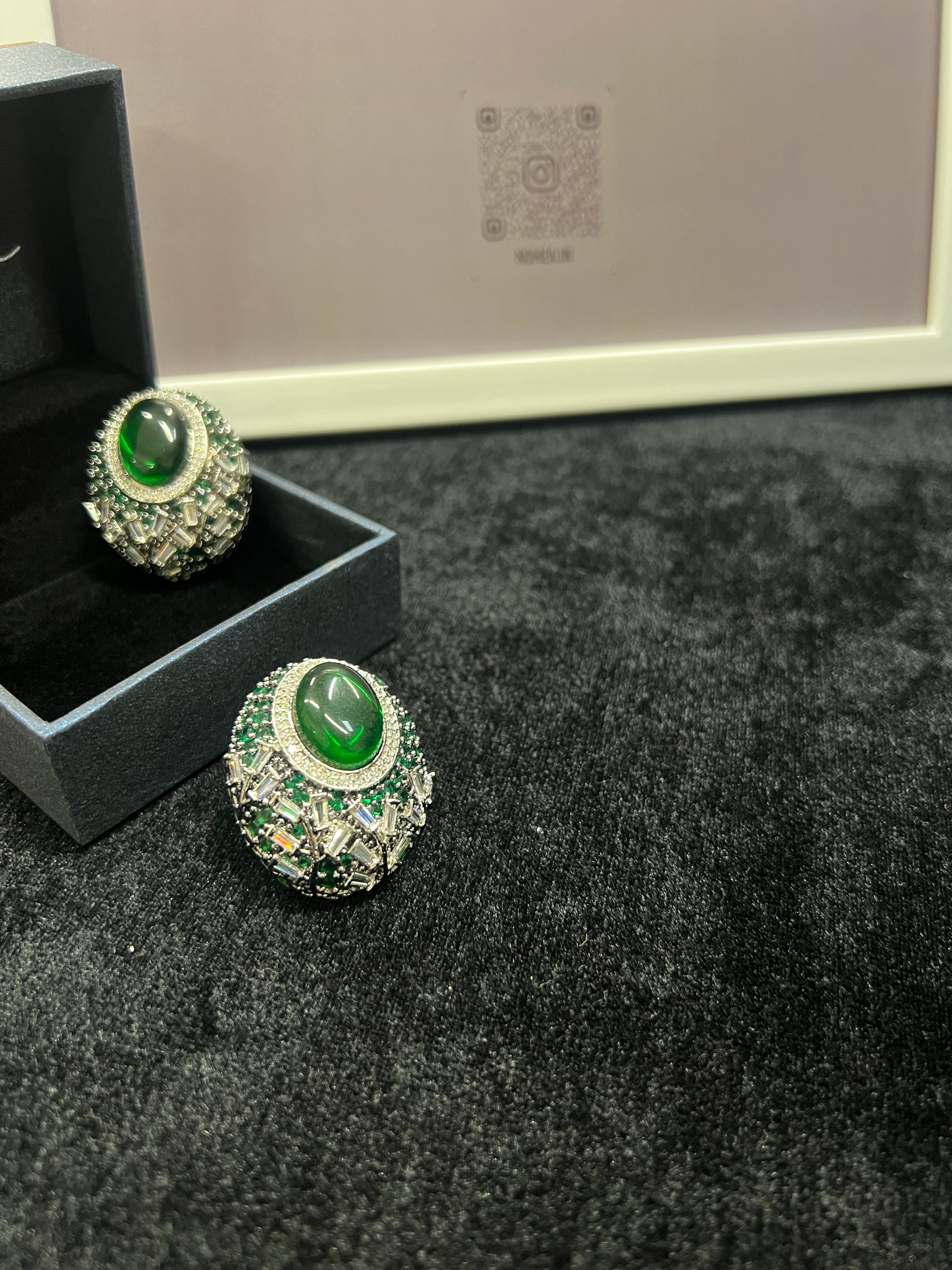Adira Green Studs