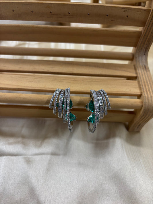 Flicker Earrings Emerald