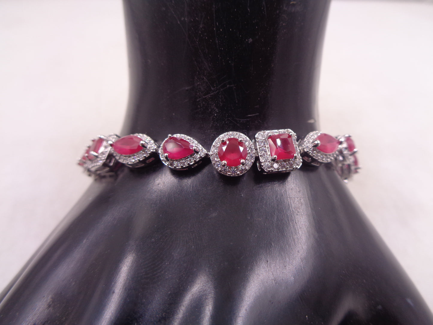 tennis bracelet with korean zircon stone