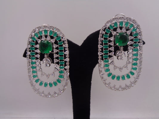 Razia Green Doublet Earrings