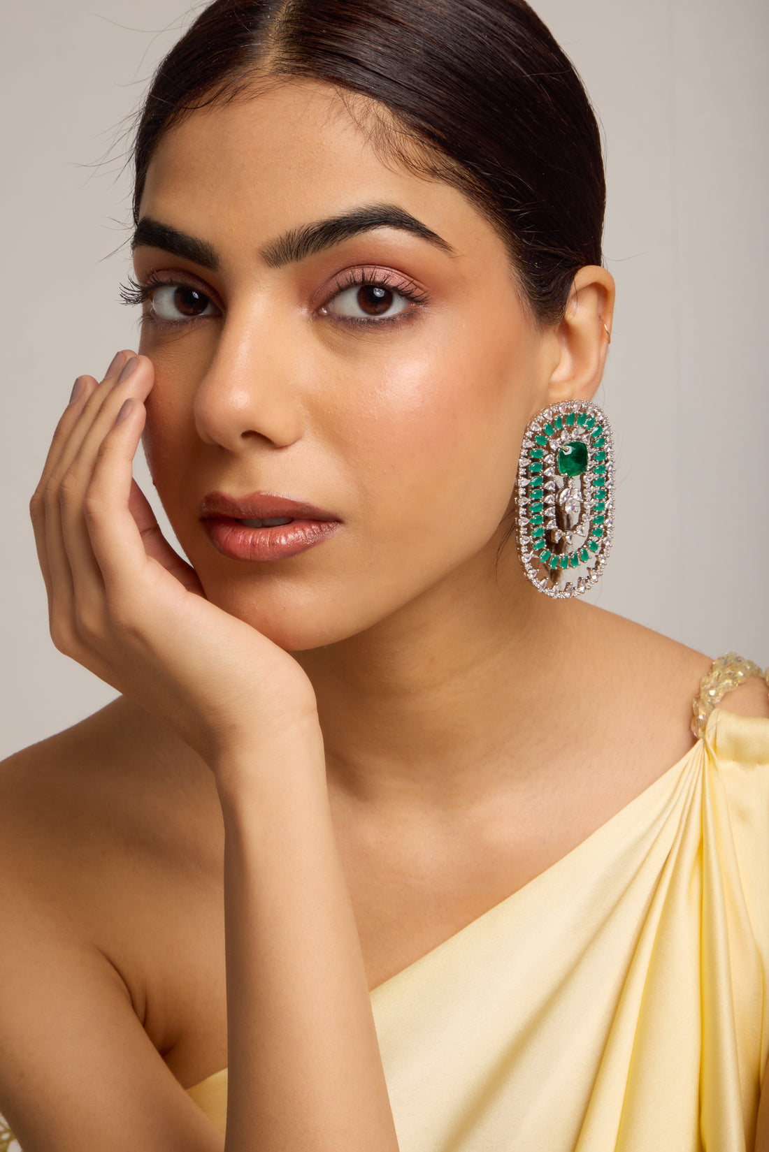 Razia Green Doublet Earrings