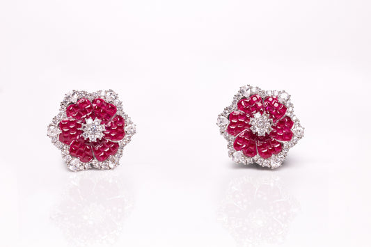 Ruby Cosmas Studs