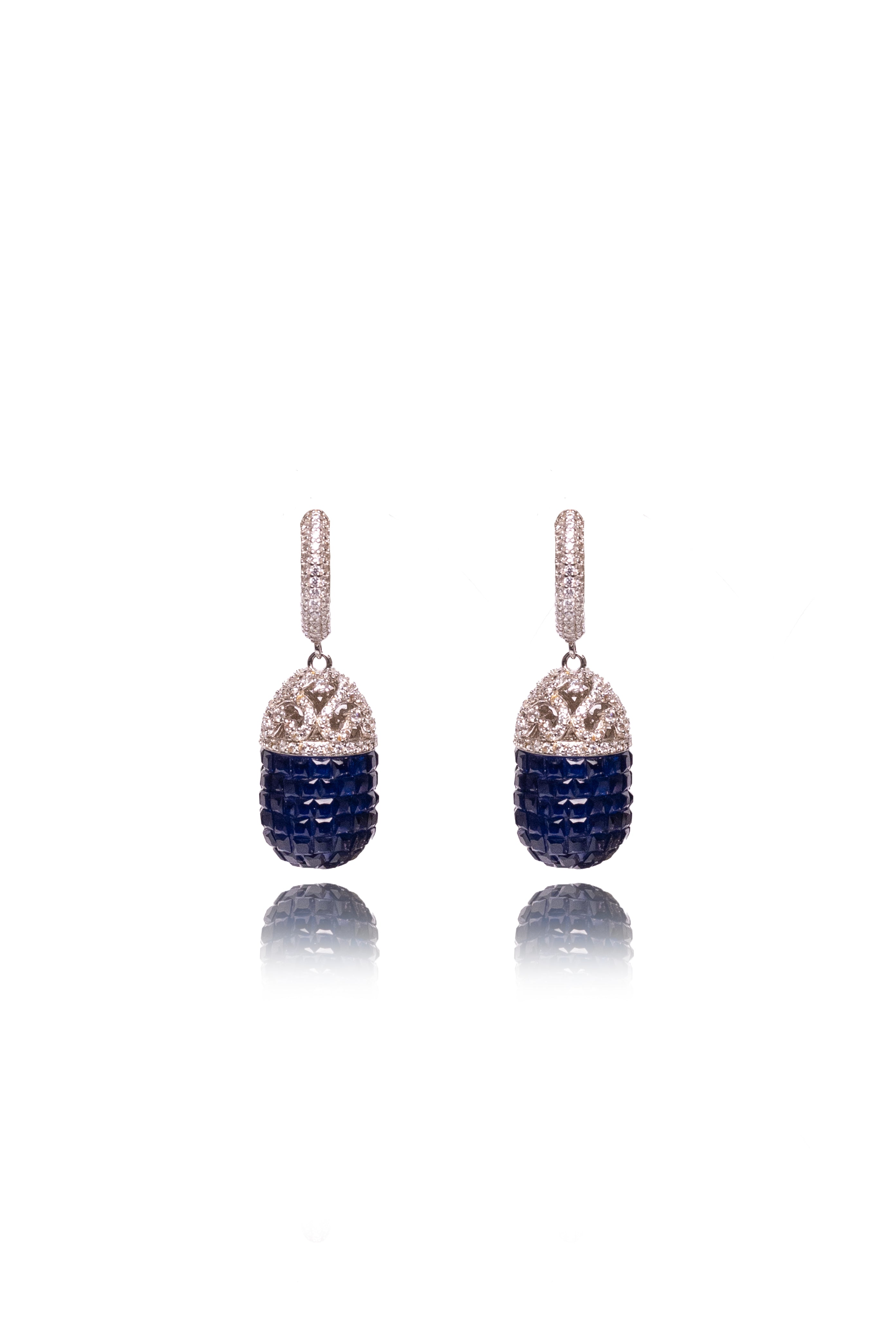 Sapphire Hoop Earrings