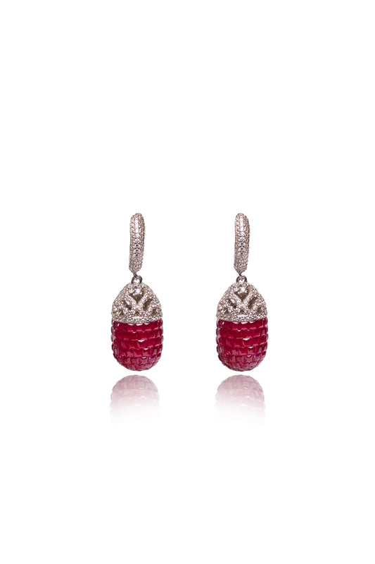 Ruby Drop Earrings