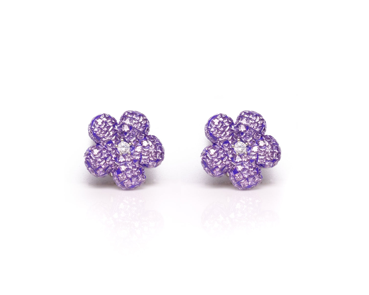 Lavender Flower Earrings