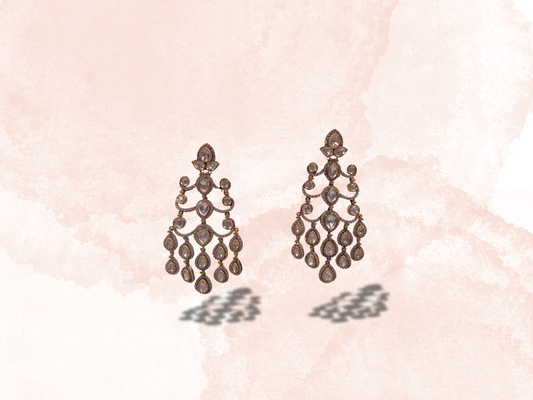 Golden Chandelier Drop Earrings