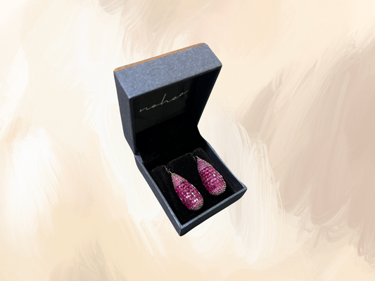 Ruby Raindrop Earrings