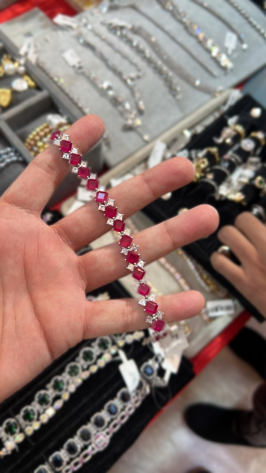 Ruby Cocktail Bracelet