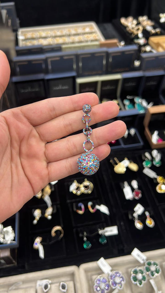 Dangling Disco Ball Earrings