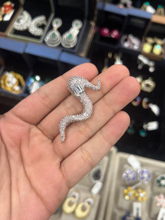 Nano Setting Snake Earrings